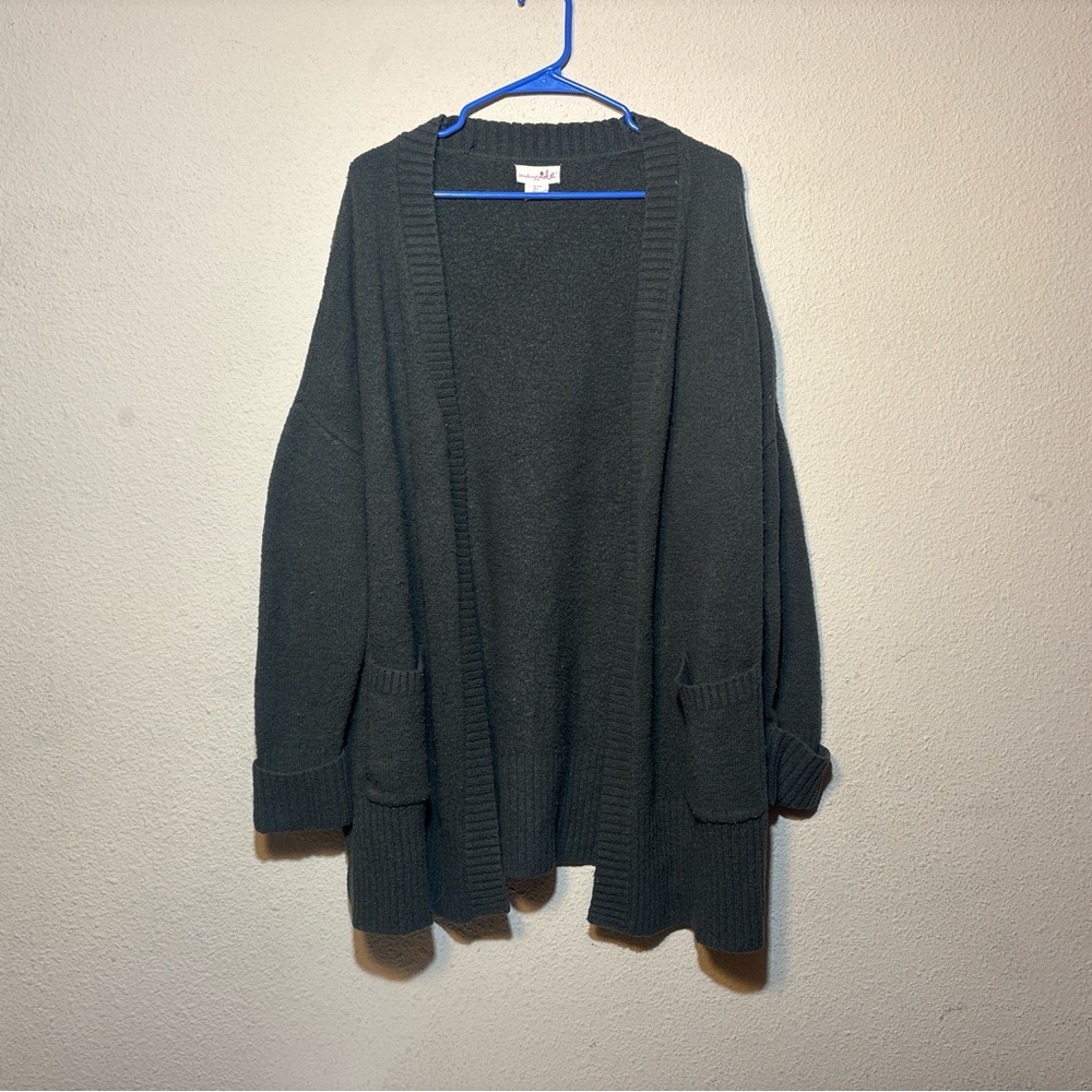 Shrinking Violet Charcoal Cardigan